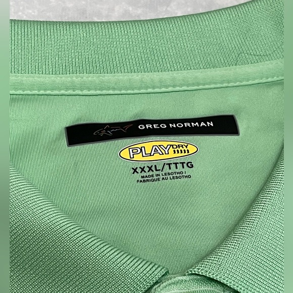 Greg Norman Collection Light Green Polo Shirt, play dry, men’s size XXXL - Picture 8 of 11